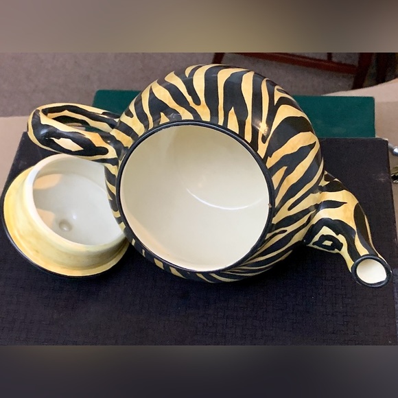1996 Vintage Laurie Gates Safari Animal Print Teapot - Picture 9 of 16